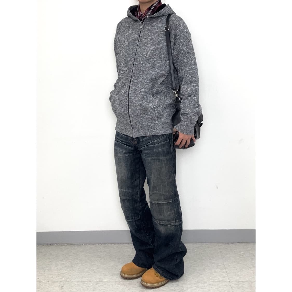 빈티지 기모 후드집업 상품이미지3