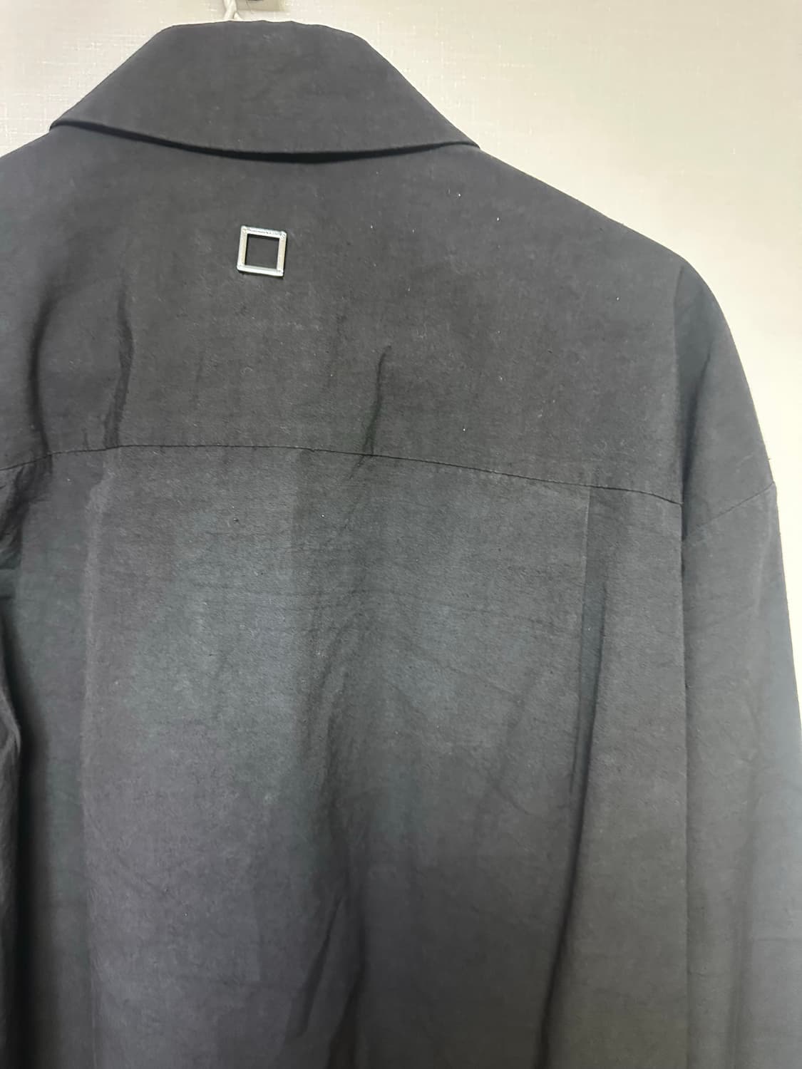 우영미 코튼 블랙 셔츠 상품이미지3