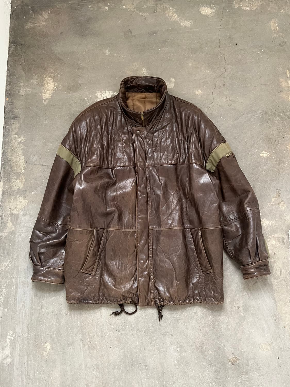 90s Italy Made 하이넥 밀리터리 디테일 카코트 상품이미지1