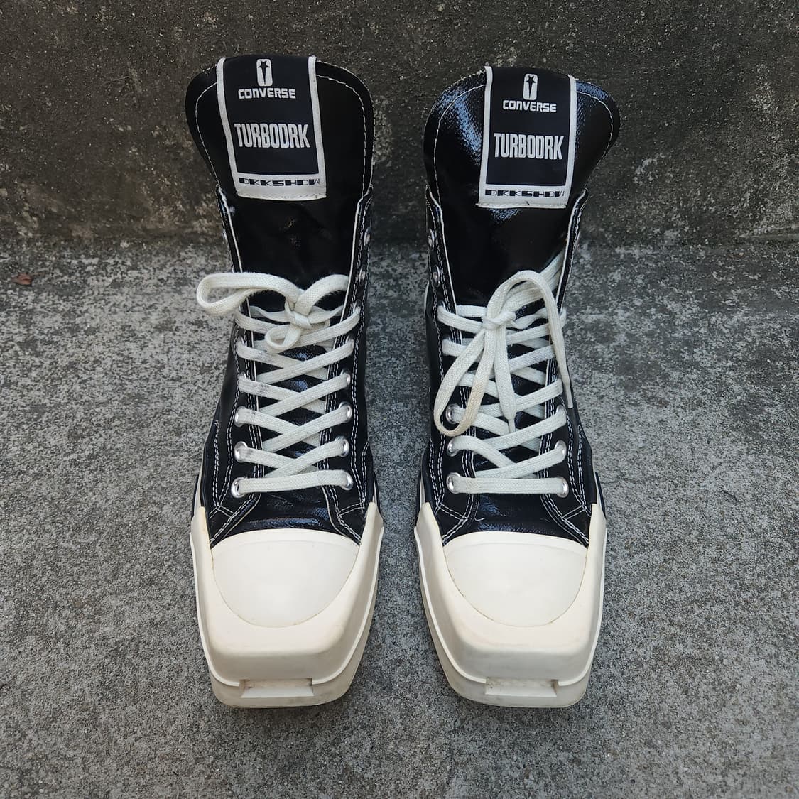 [260] 컨버스 x 다크쉐도우 터보다크 척 70 하이 블랙 래커드 데님 상품이미지2