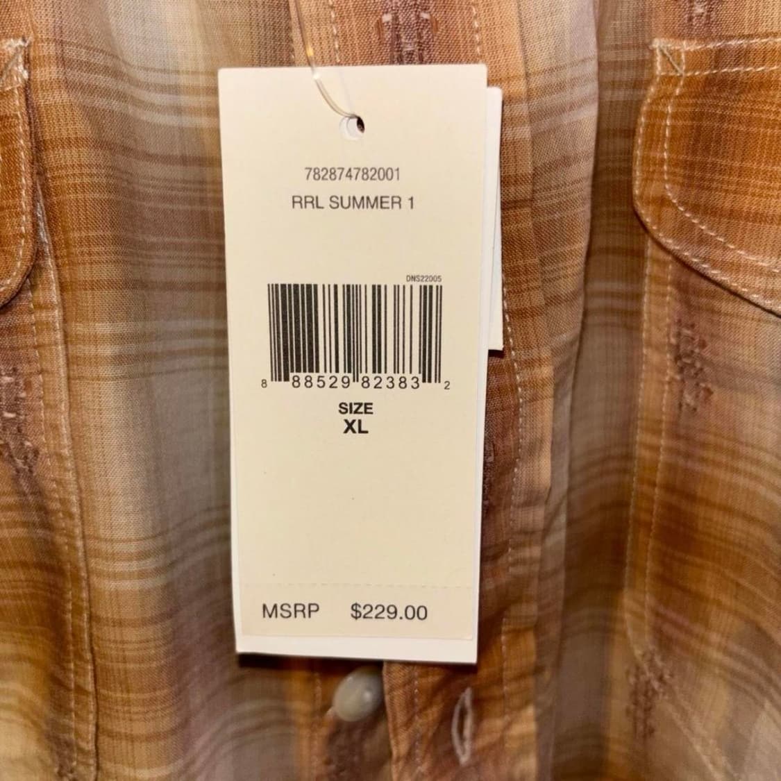 XL, L 더블알엘 플래드 코튼 트윌 웨스턴 워크 셔츠 상품이미지5