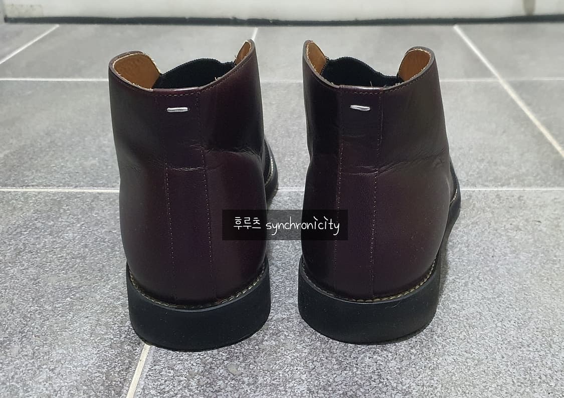 마르지엘라 밴딩 부츠 42 버건디 상품이미지5