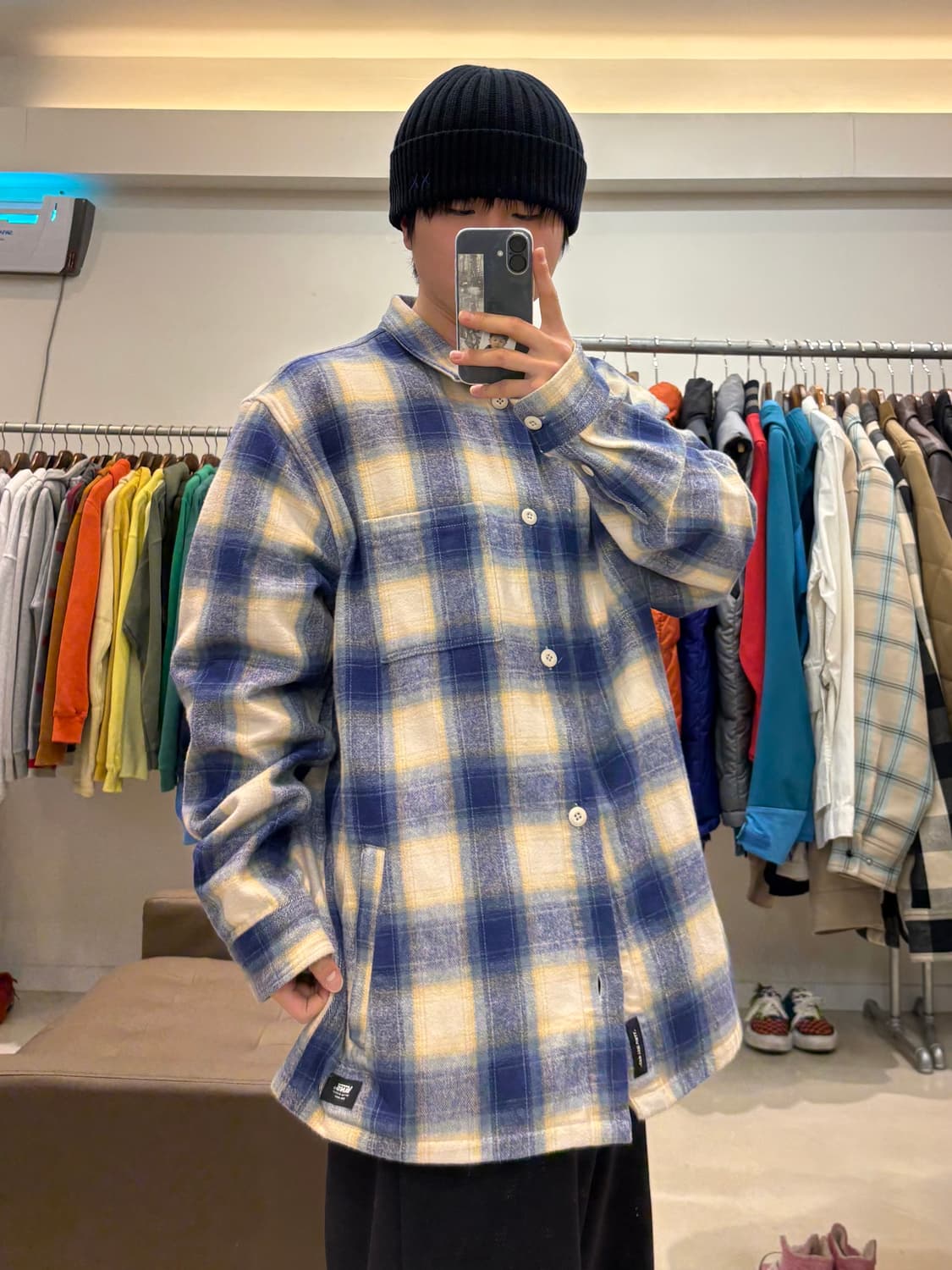 반스 체크 셔츠자켓 상품이미지6