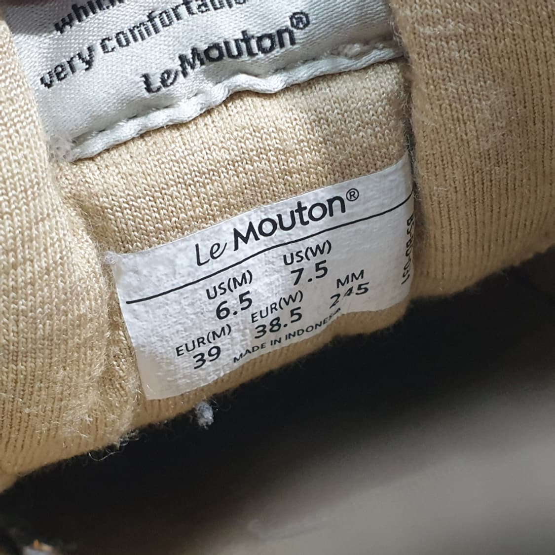 르무통 블랙 운동화 245 (여성용) 상품이미지6