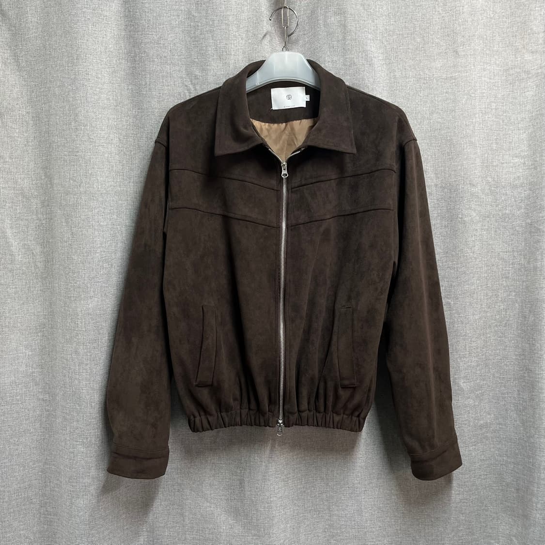 [L] 시그니처 브라운 스웨이드 블루종 자켓 상품이미지1