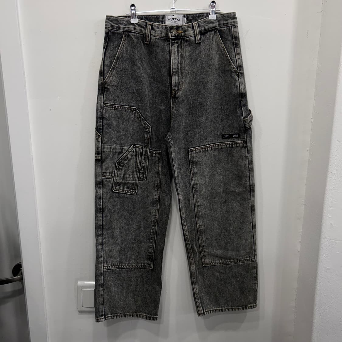 크리틱 워시드 코튼 더블니 카펜터 데님팬츠 상품이미지2