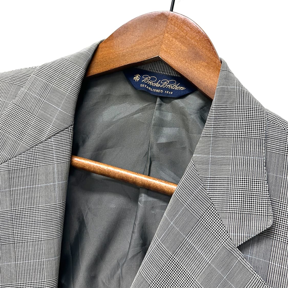 브룩스브라더스 울 블렌드 글렌 체크 블레이저 자켓 그레이 상품이미지5