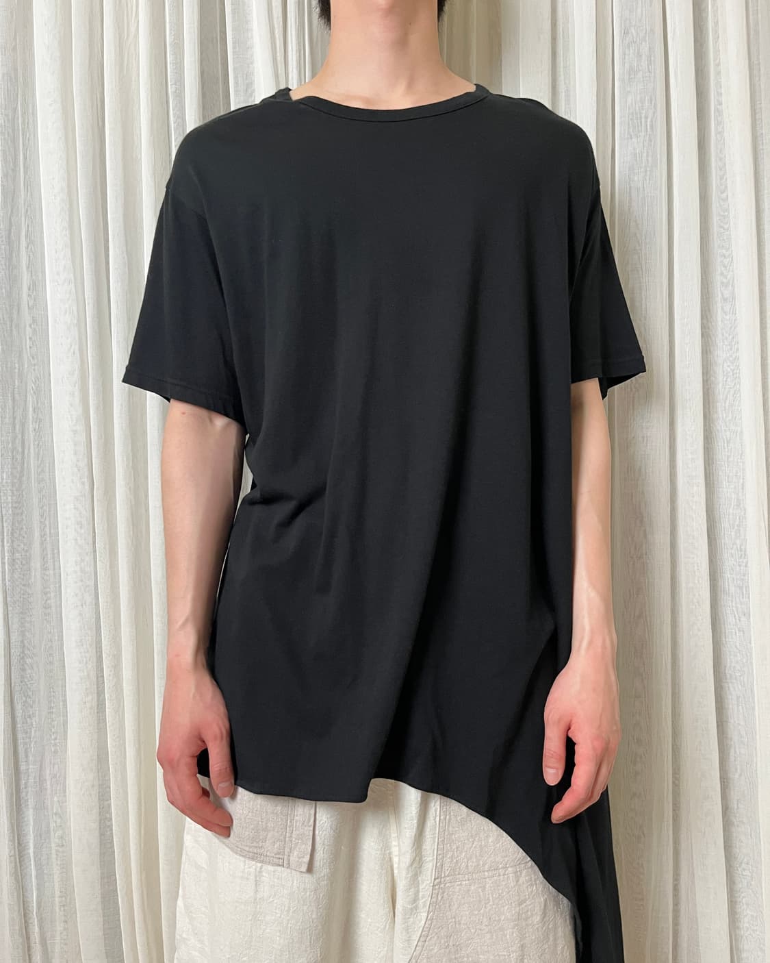 요지야마모토 ground Y 비대칭 롱 티셔츠 yohji yamamoto 상품이미지8
