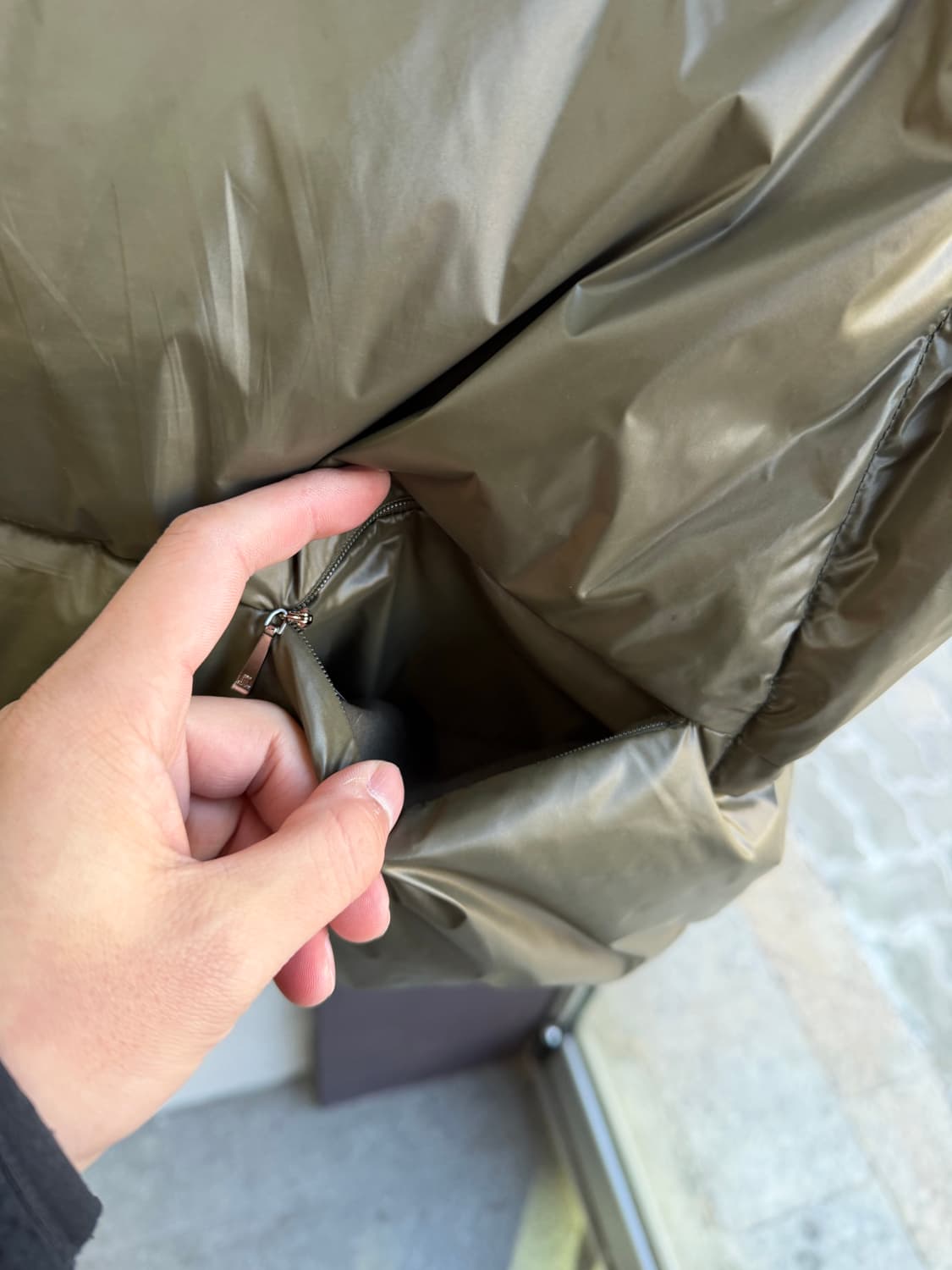 S/ 랑방 22FW 구스다운 베스트 하프집업 상품이미지8