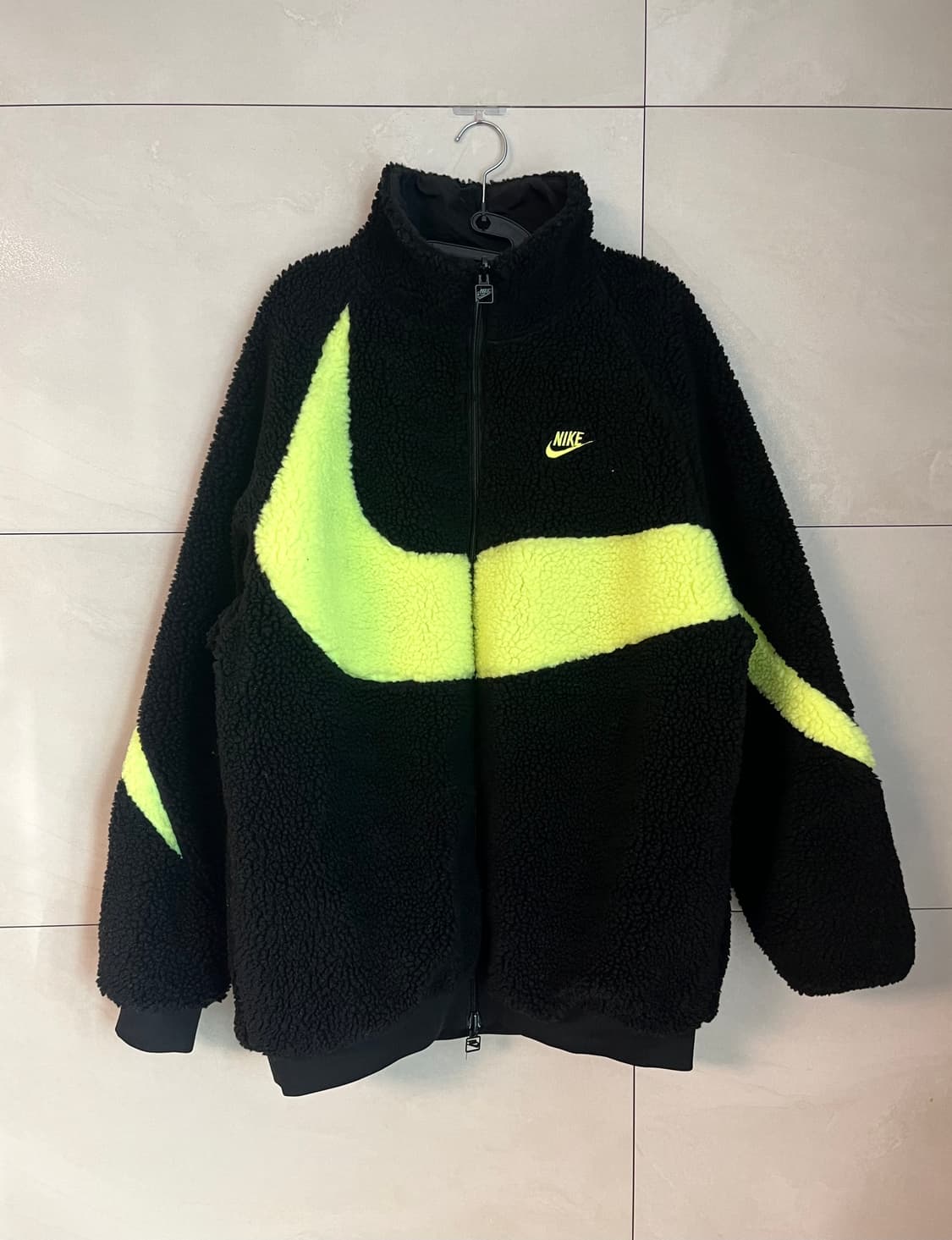 나이키 빅 스우시 리버시블 자켓 블랙 볼트 [M] 상품이미지1