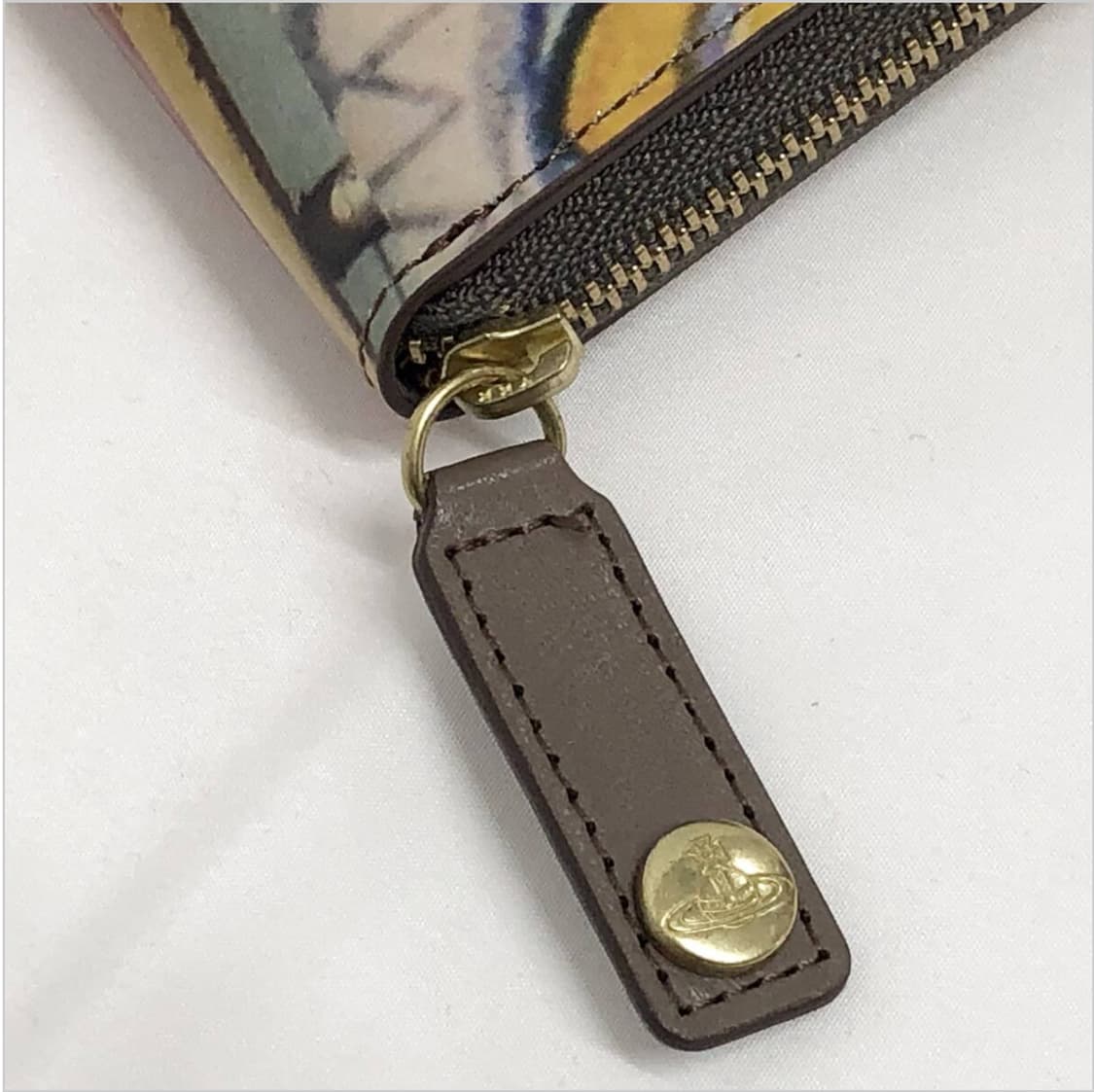 비비안웨스트우드 아카이브 펑크 프린트 에나멜 하프월렛 반지갑 상품이미지9