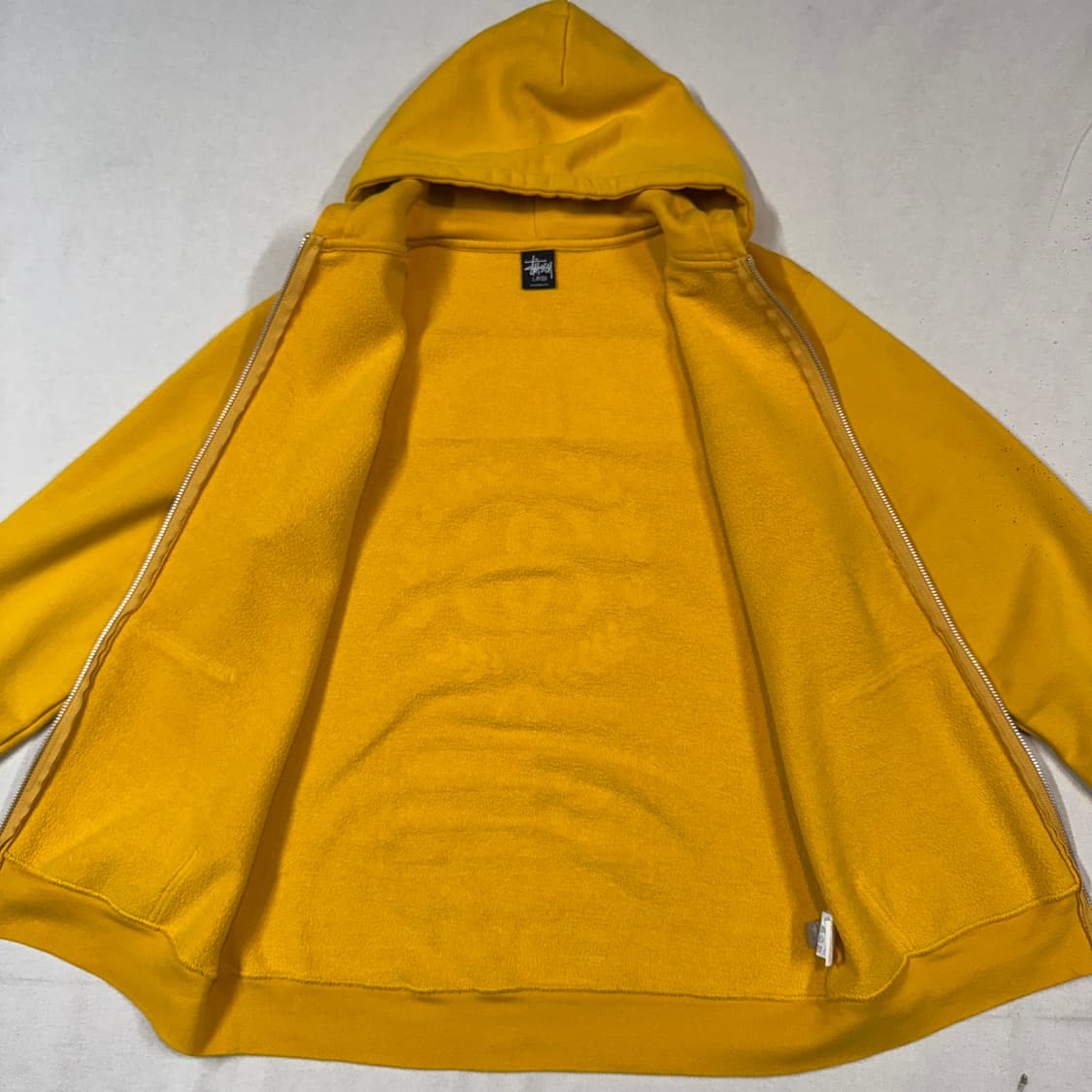 L) 스투시 STUSSY 00s 옐로우 후드집업 상품이미지5