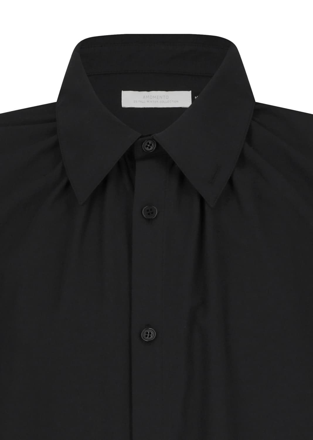 (새상품 M) 아모멘토 셔링 블랙 셔츠 상품이미지4
