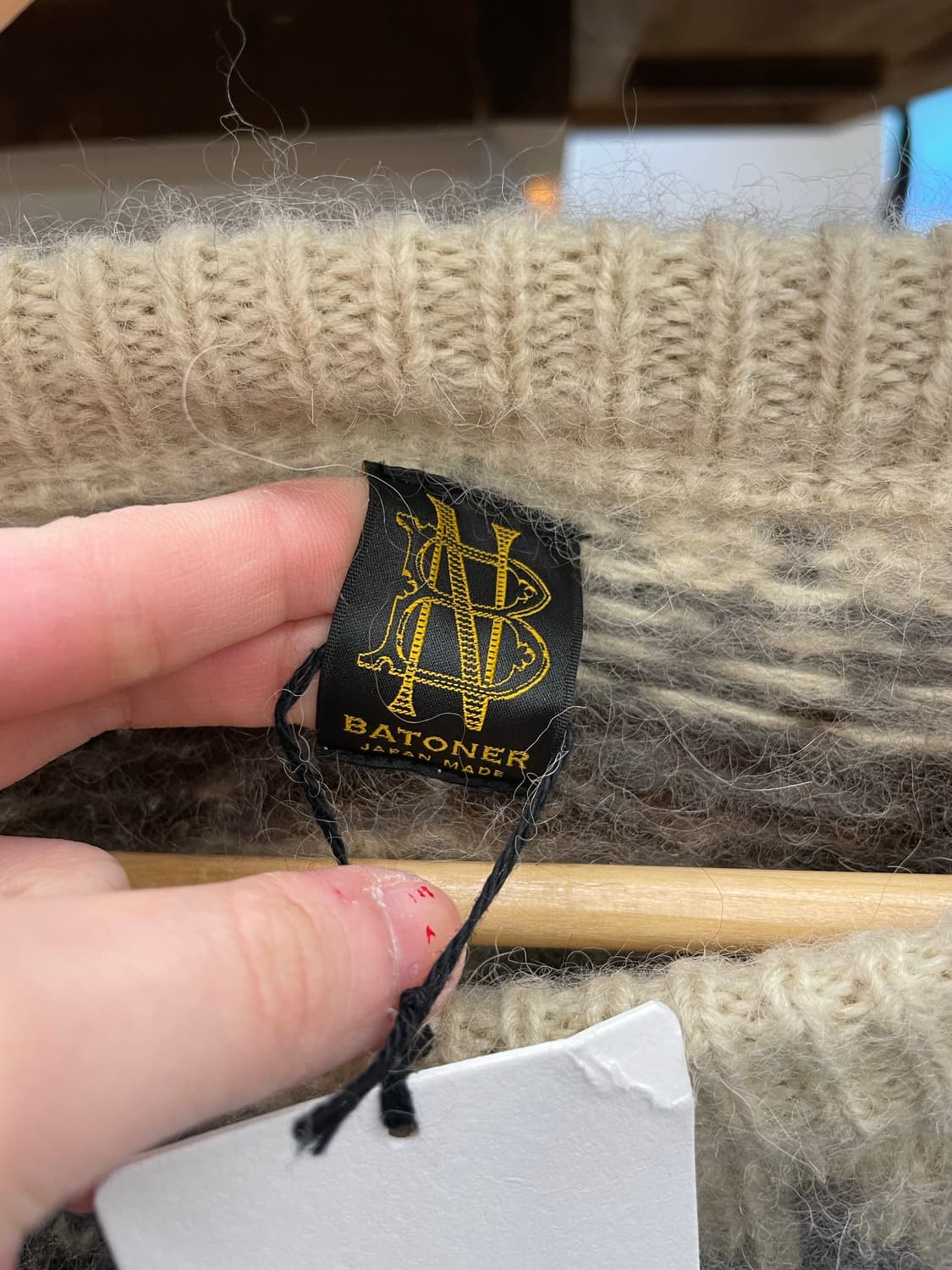 Batoner 바토너 Japan 모헤어 노르딕 니트 상품이미지6