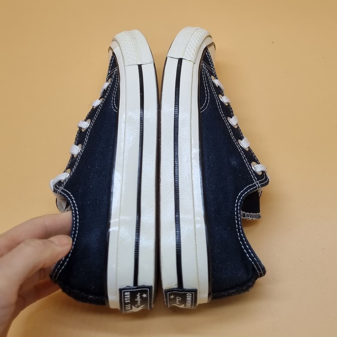 컨버스 척70 로우 블랙 스니커즈 225. 상품이미지5