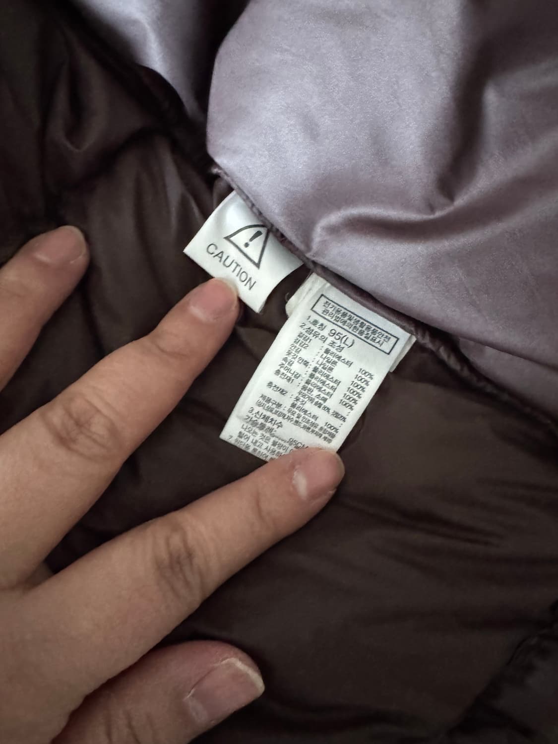 더 노스 페이스 화이트 라벨 노벨티 눕시 다운 재킷 코코아 브라운 (W) 상품이미지7