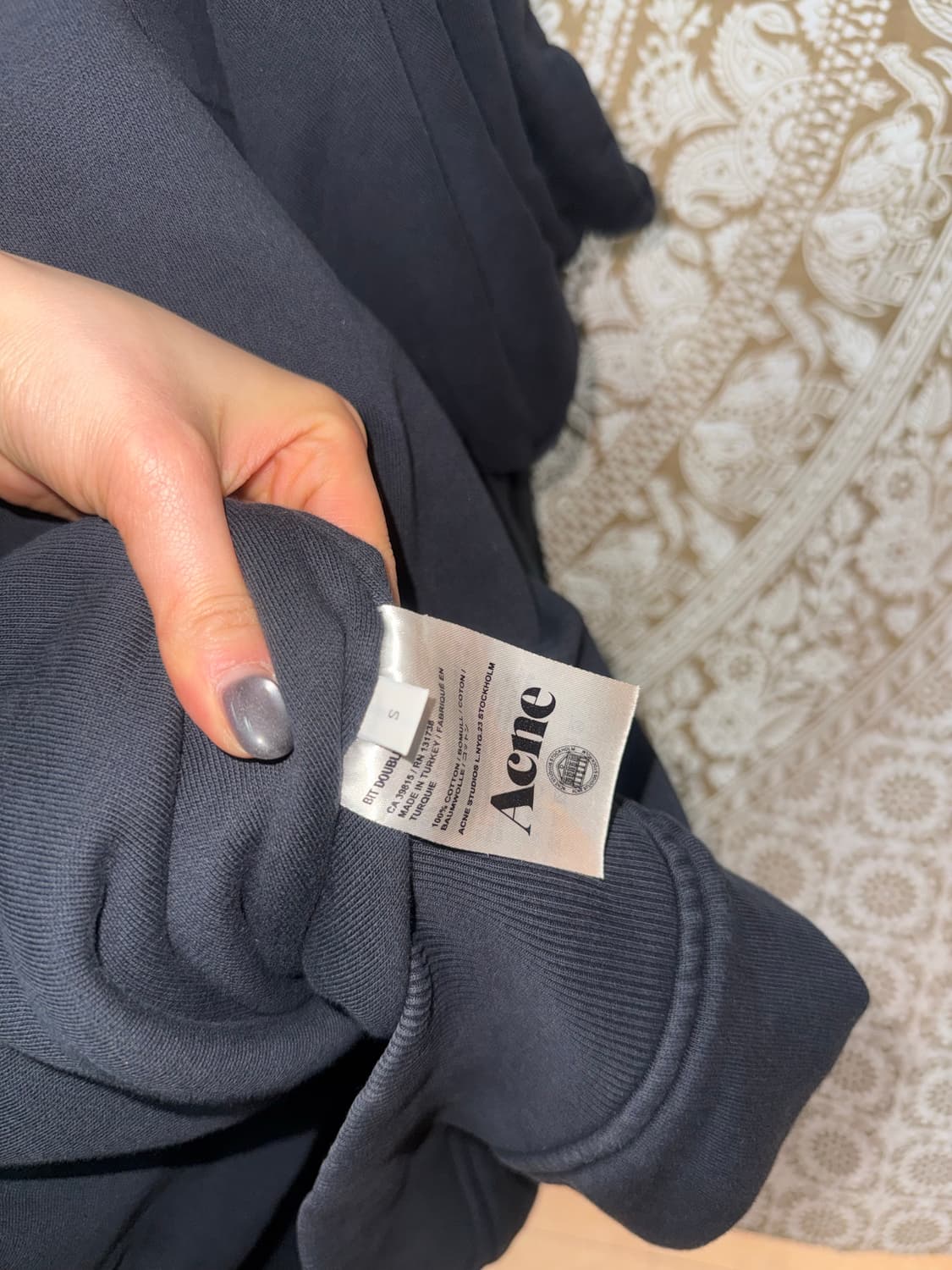 ACNE 아크네 사이드지퍼 블랙 후드티  상품이미지6