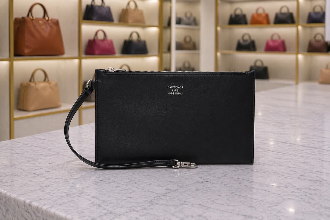 [S급] 발렌시아가 듀티 프리 로고 메쉬 토트백 라지 판매합니다!!! 상품이미지4