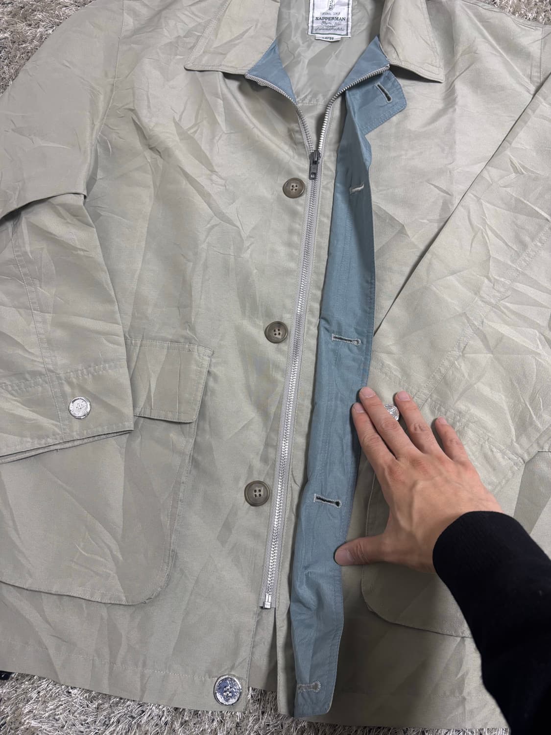 일본판 SAPPERMAN 폴리자켓 사이즈 105-110 상품이미지4