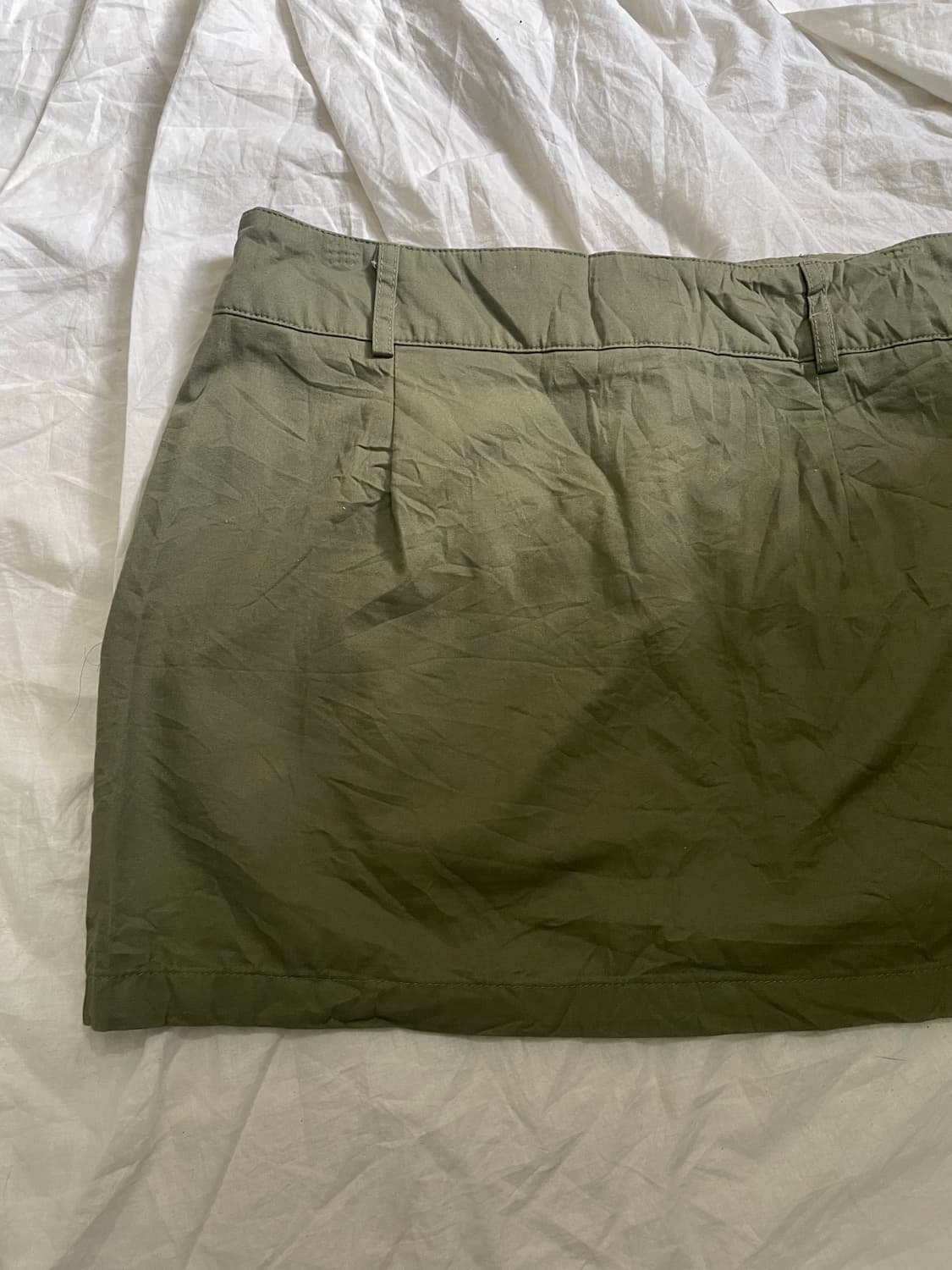 카키 유틸리티 카고 미니스커트 상품이미지3