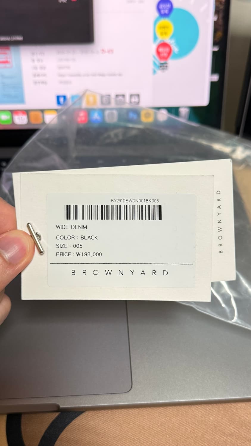 [5] 브라운야드 와이드데님 블랙 상품이미지7