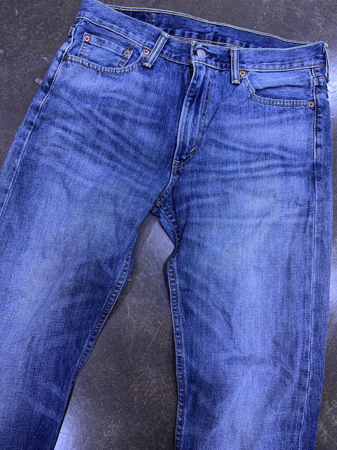 리바이스 513 슬림 스트레이트핏 빈티지 워싱 데님팬츠 32 상품이미지3