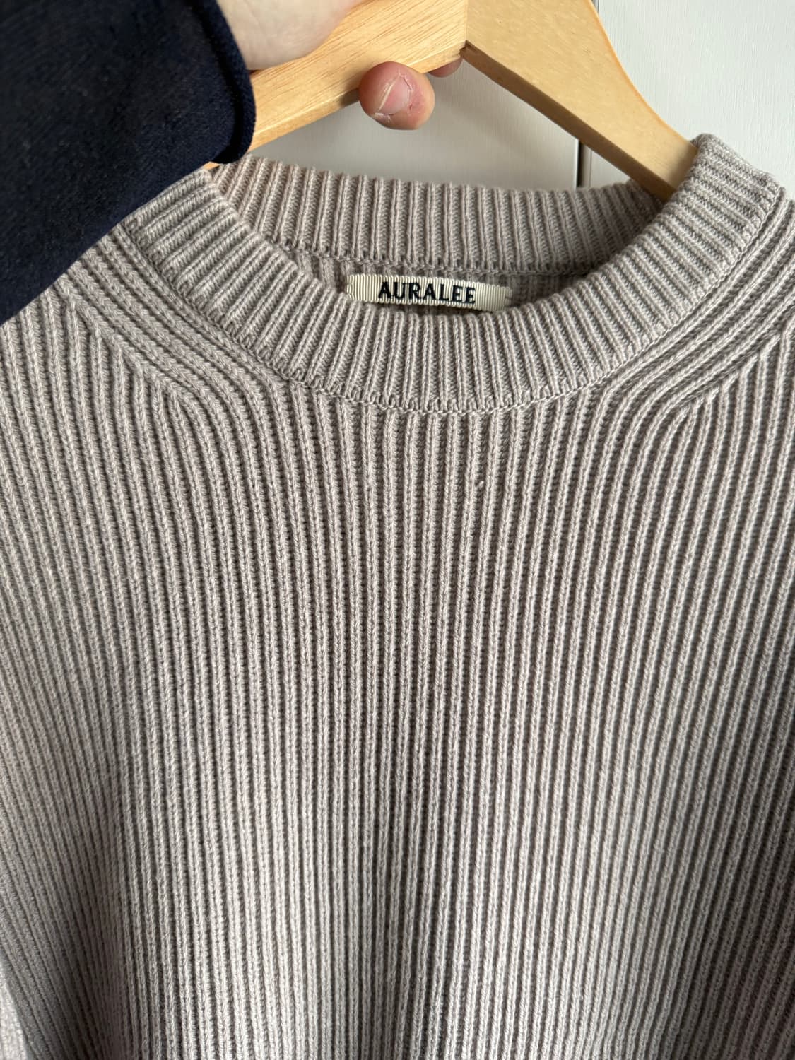 오라리 슈퍼파인 울 립 니트 상품이미지4