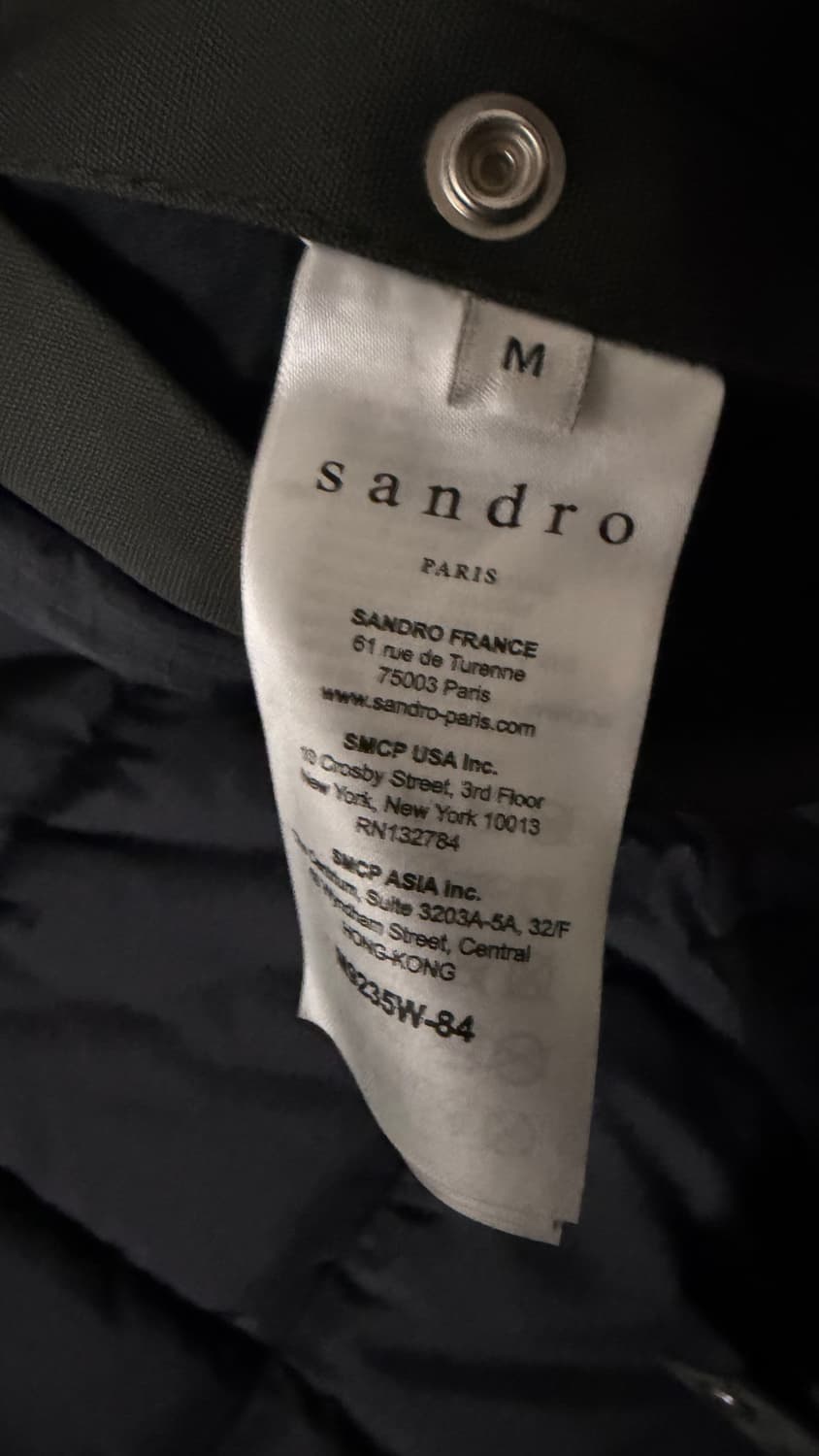 산드로 카키 패딩 M 상품이미지2