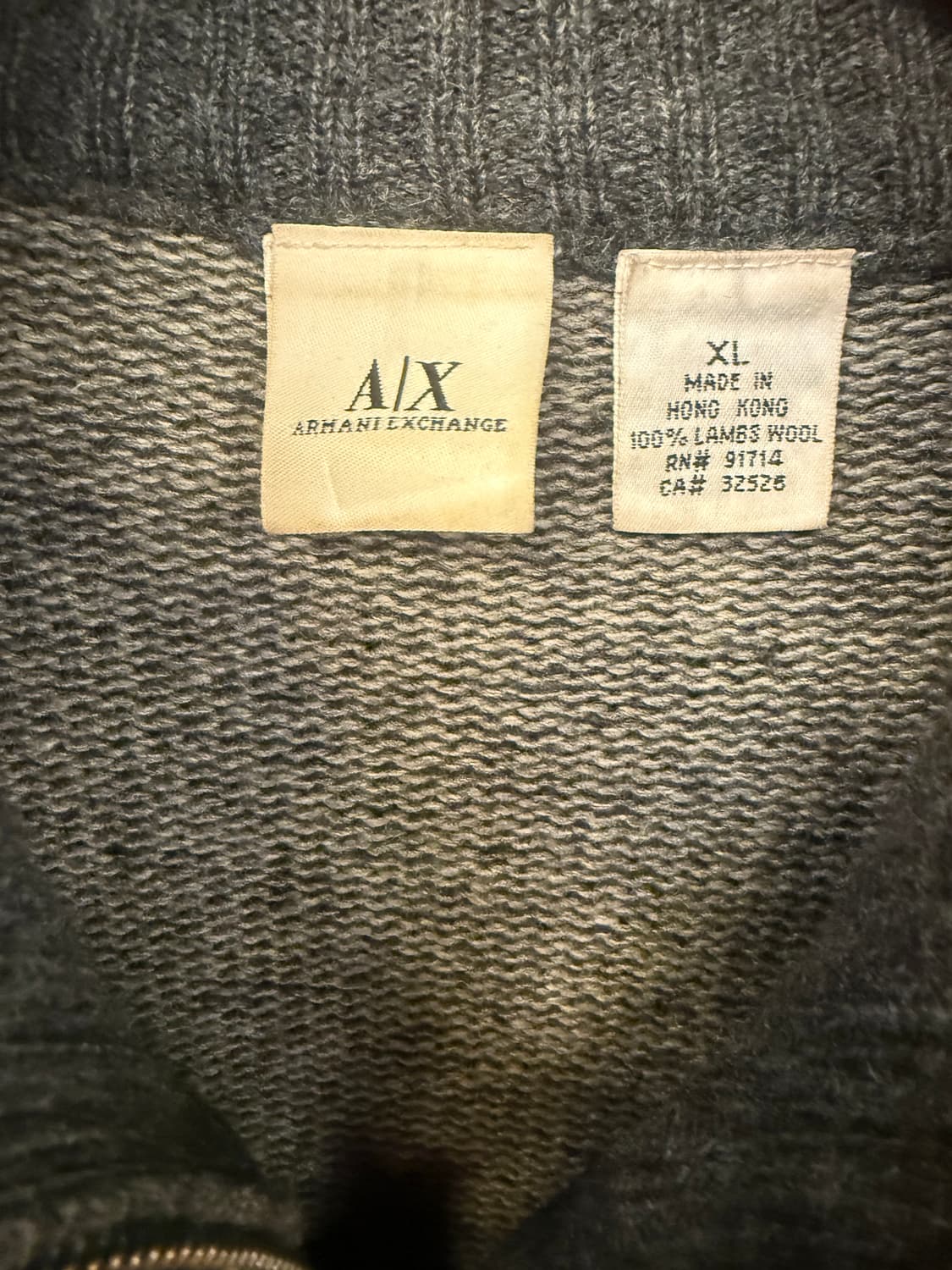 ARMANI EXCHANGE 니트 짚업 상품이미지3