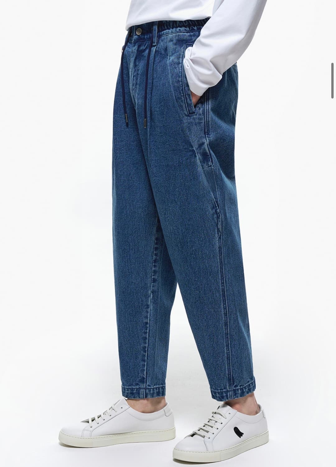 30/ 송지오 24FW 플리츠 캐롯핏 데님팬츠 상품이미지2