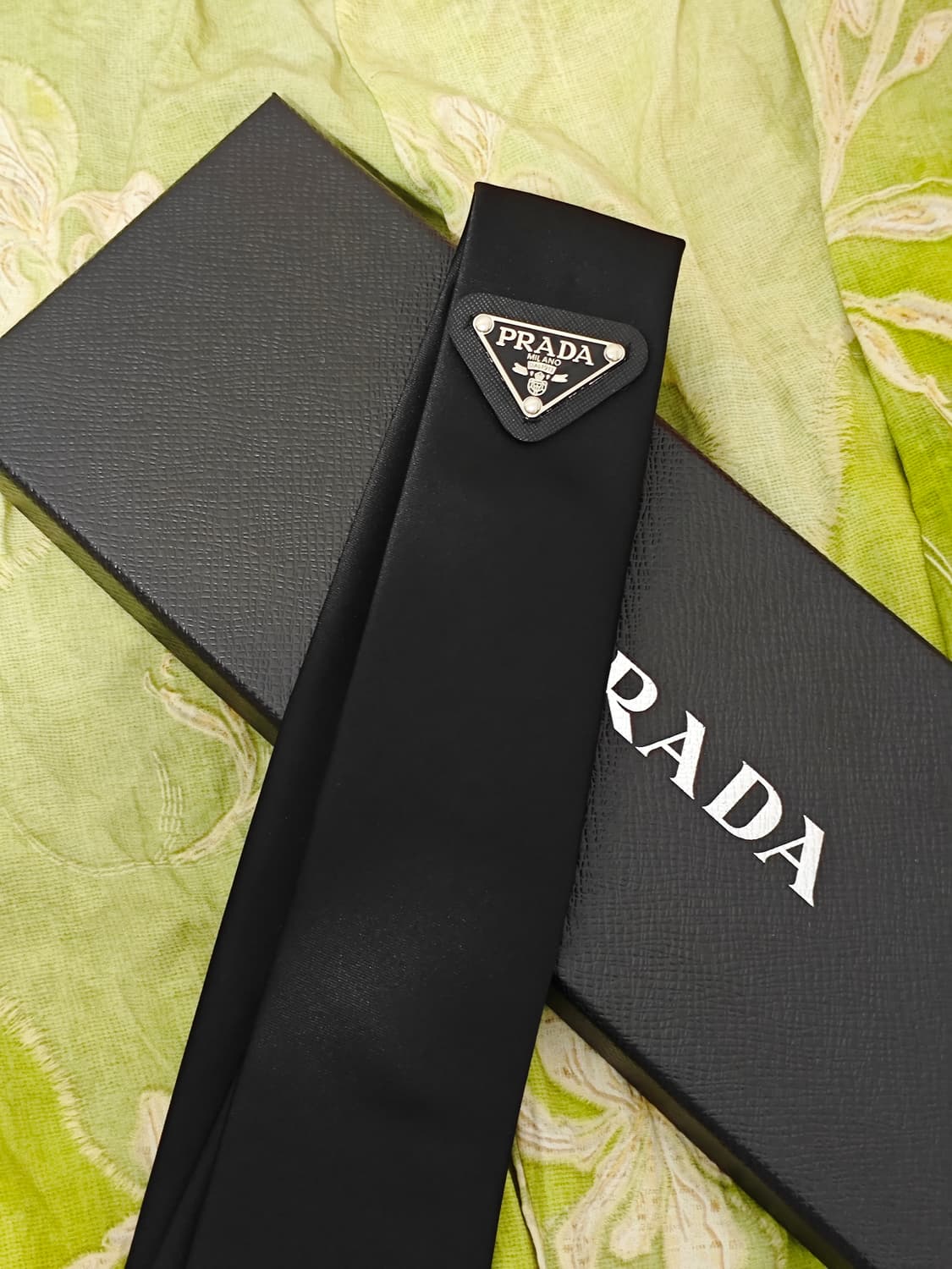 프라다 블랙 넥타이 상품이미지1