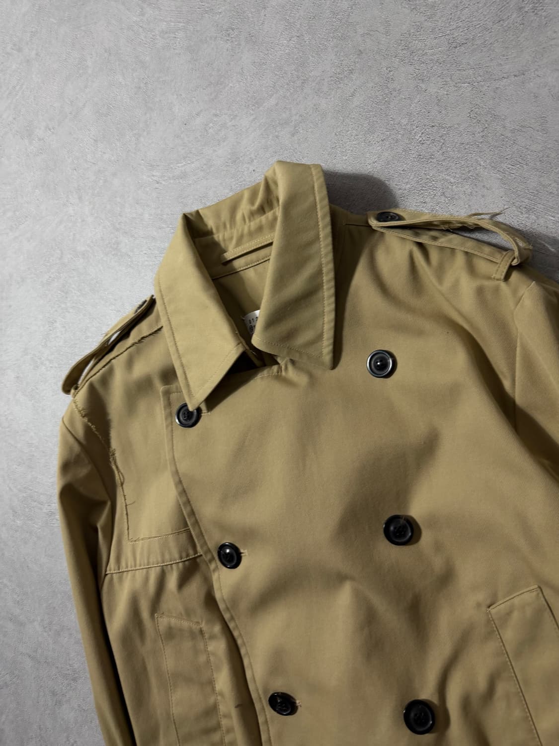 18AW 메종 마르지엘라 컷오프 스티치 트렌치 자켓 상품이미지6