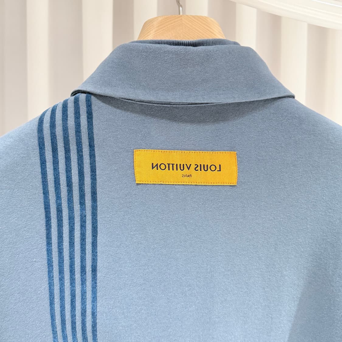 (A+/XXL) / 루이비통 카라코람 플록 프린트 저지 셔츠 블루 상품이미지7