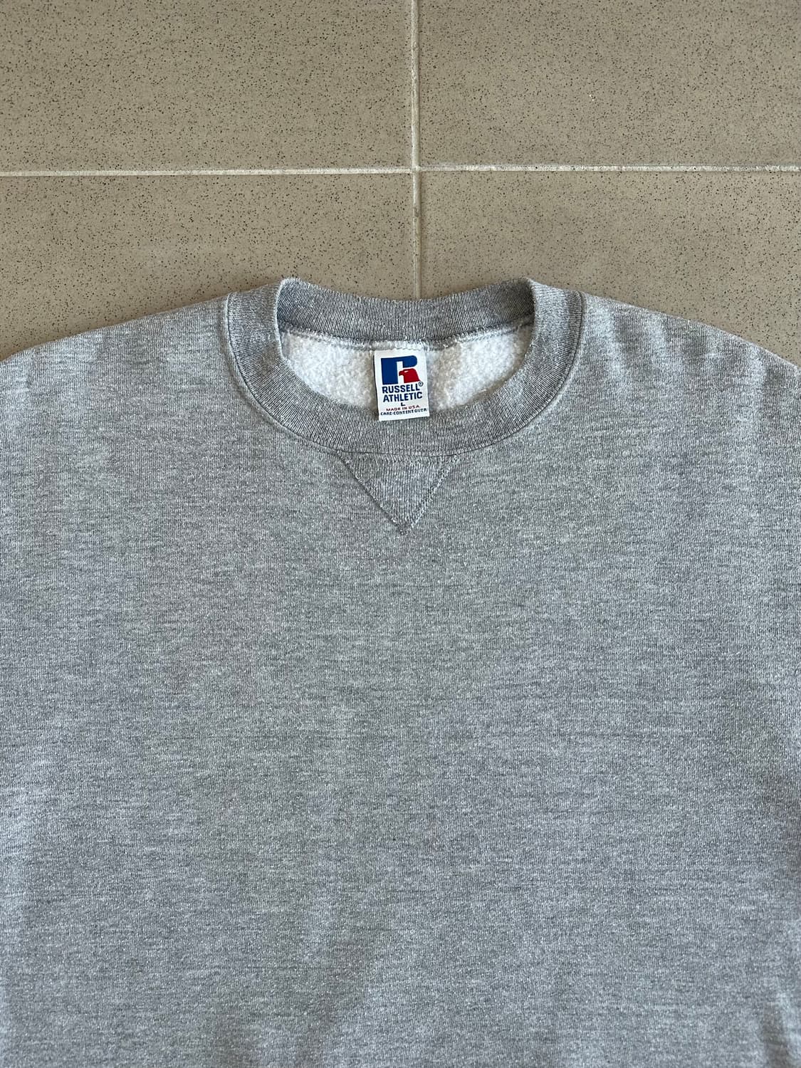 90s 빈티지 러셀 스웻셔츠 그레이 L USA 상품이미지4