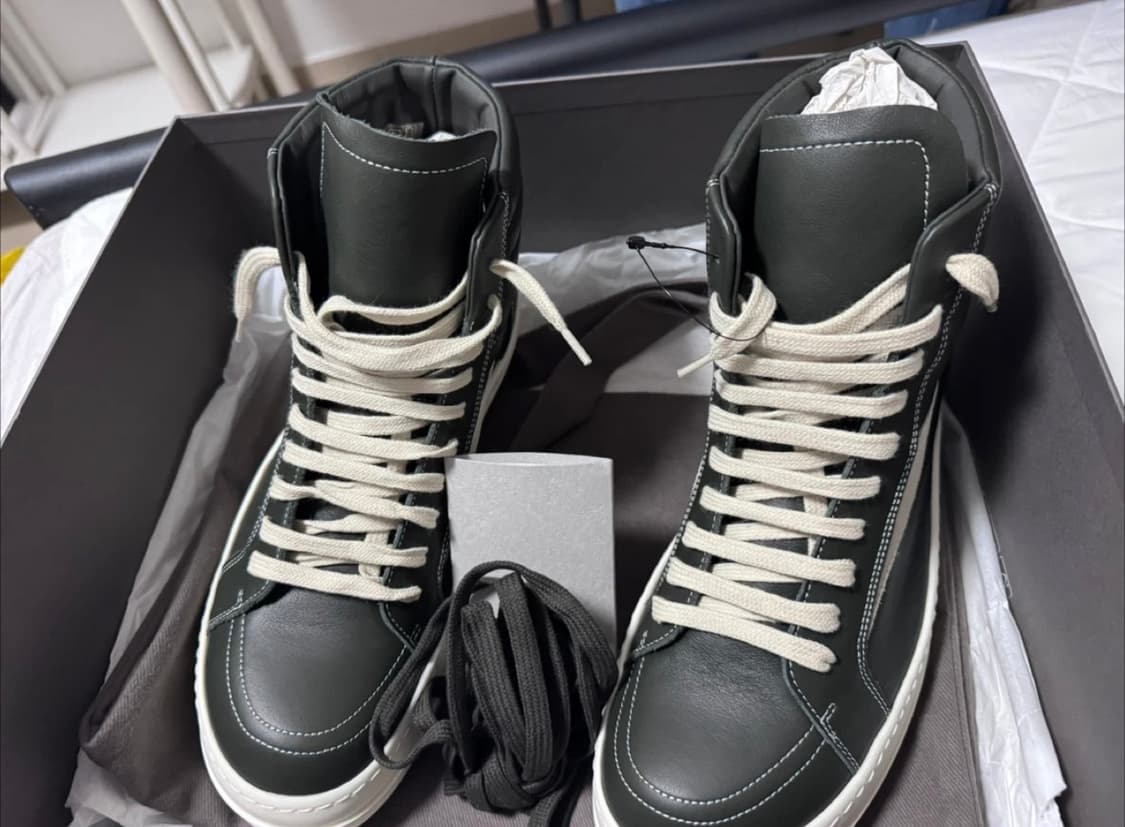 급매)릭오웬스 빈티지 하이 릭반스 하이탑 새상품 42.5 사이즈 상품이미지6