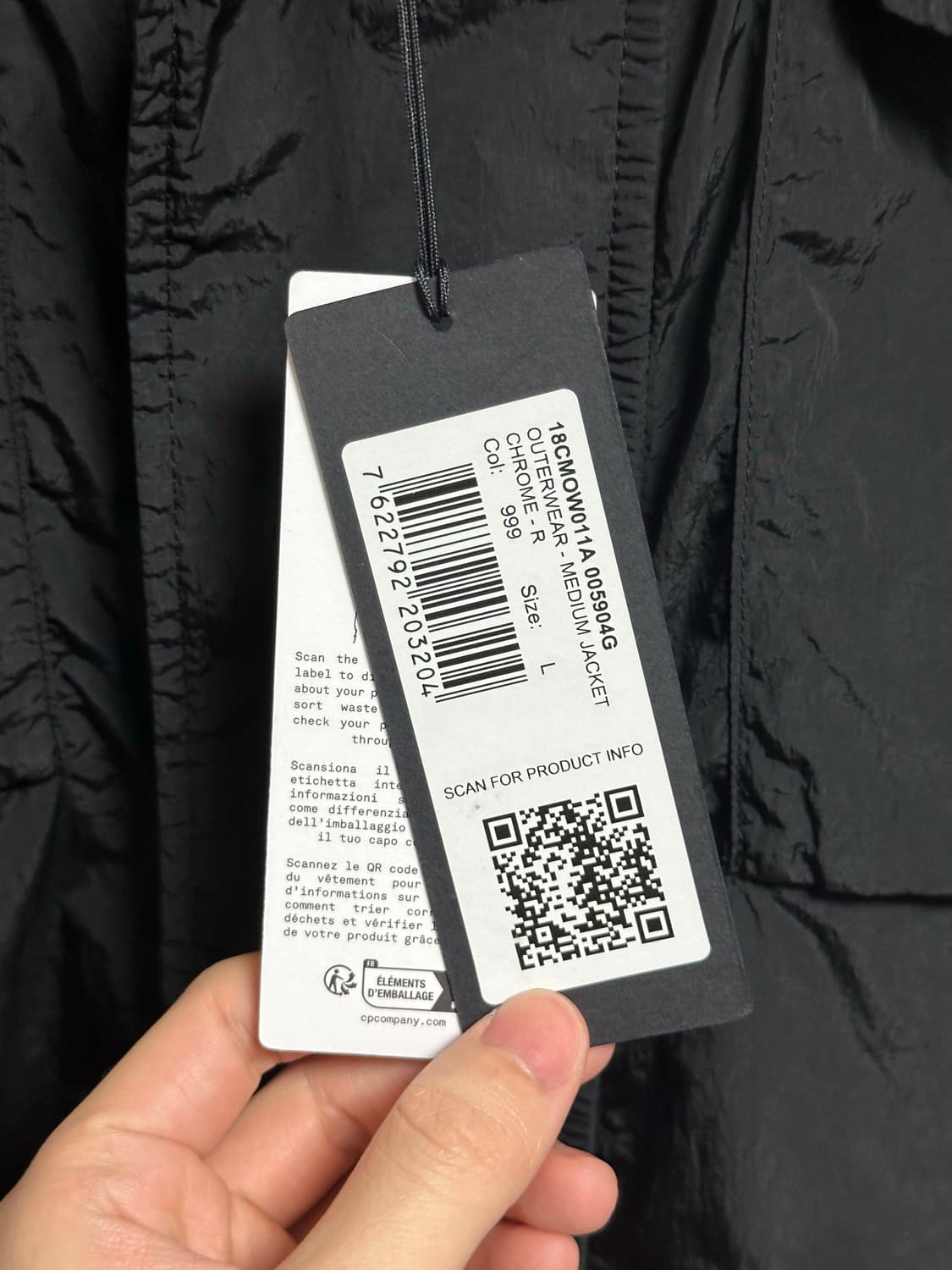 [L] CP컴퍼니 크롬 R 후드 렌즈 자켓 새상품 상품이미지5