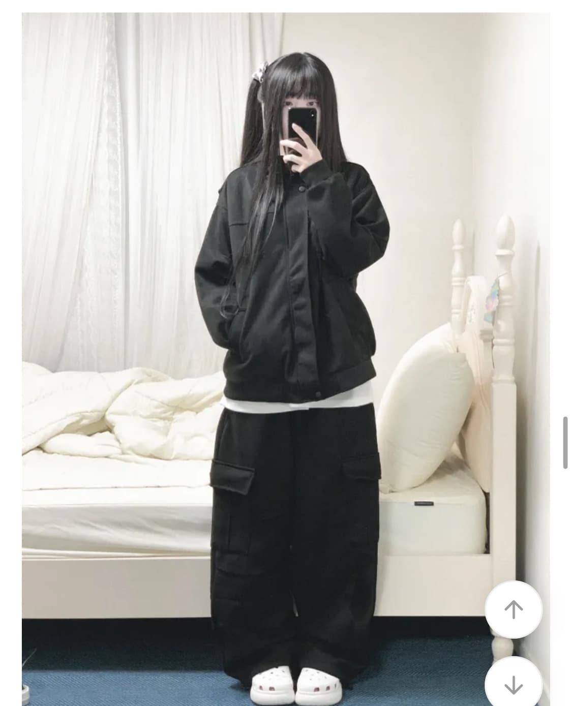 스웨이드 블루종 숏점퍼 상품이미지2