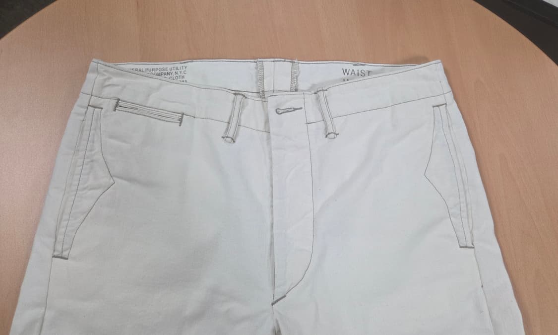 더블알엘 RRL 에크루 크림색 트라우져 팬츠(31-30) 상품이미지6