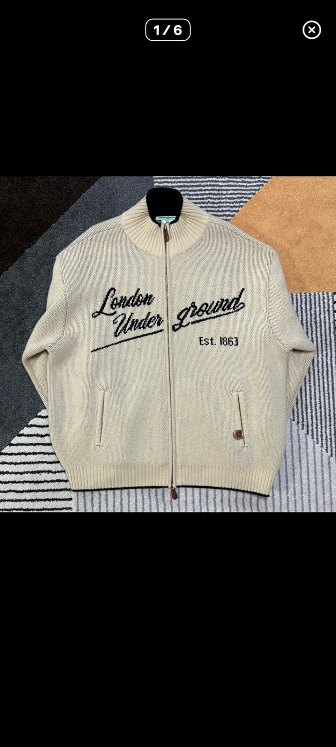 London Underground 집업 니트 상품이미지2