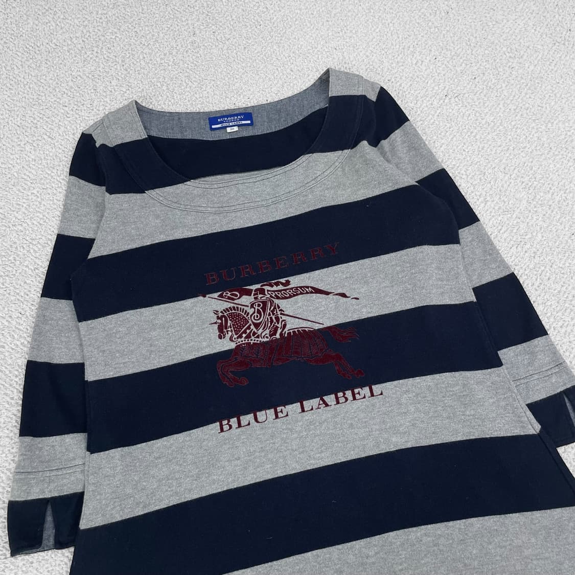 버버리 Burberry 블루라벨 기마 로고 스트라이프 원피스 상품이미지2