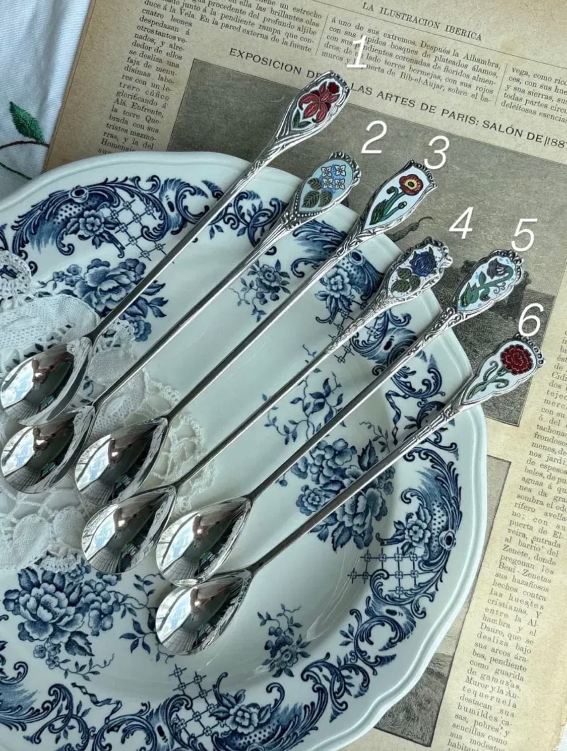 영국 빈티지 실버플레이트 머들러 롱스푼 상품이미지1