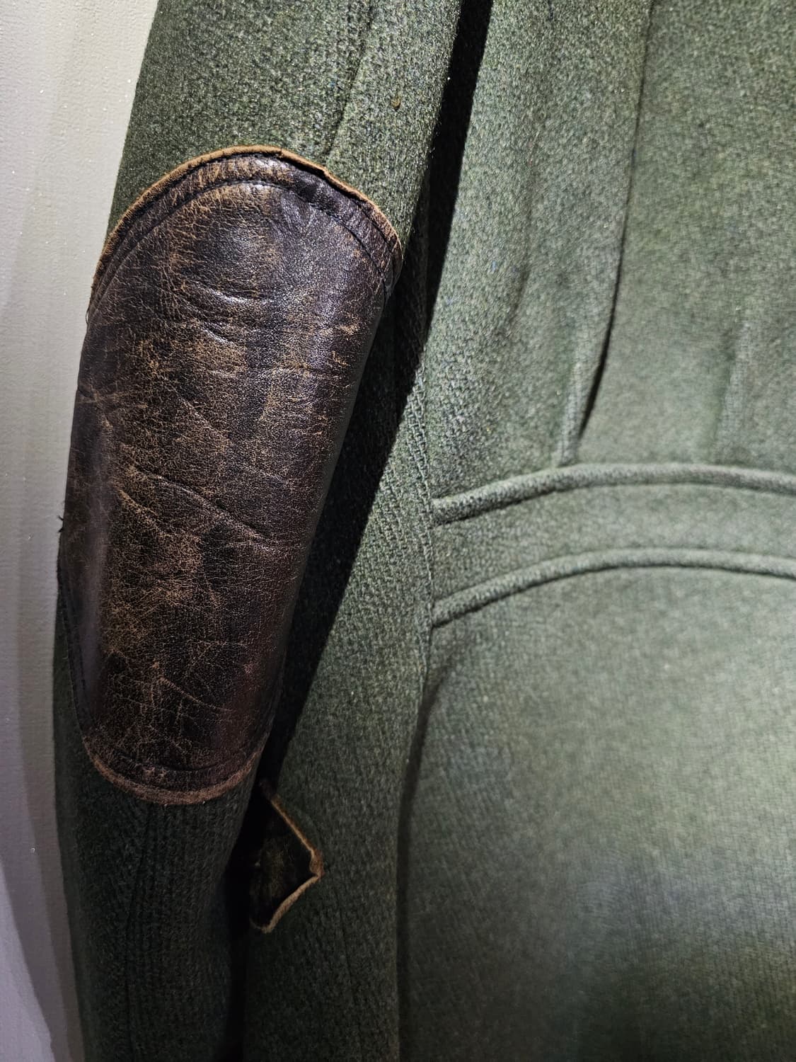 빈티지 울 코트 가죽 엘보 패치/ 오사카 ACORN 실구매 상품이미지6