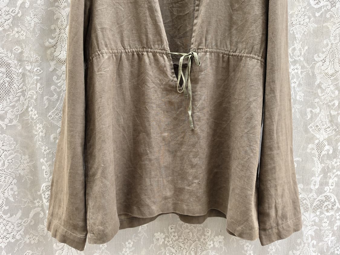 휴먼 우먼 리넨 블라우스 상품이미지3