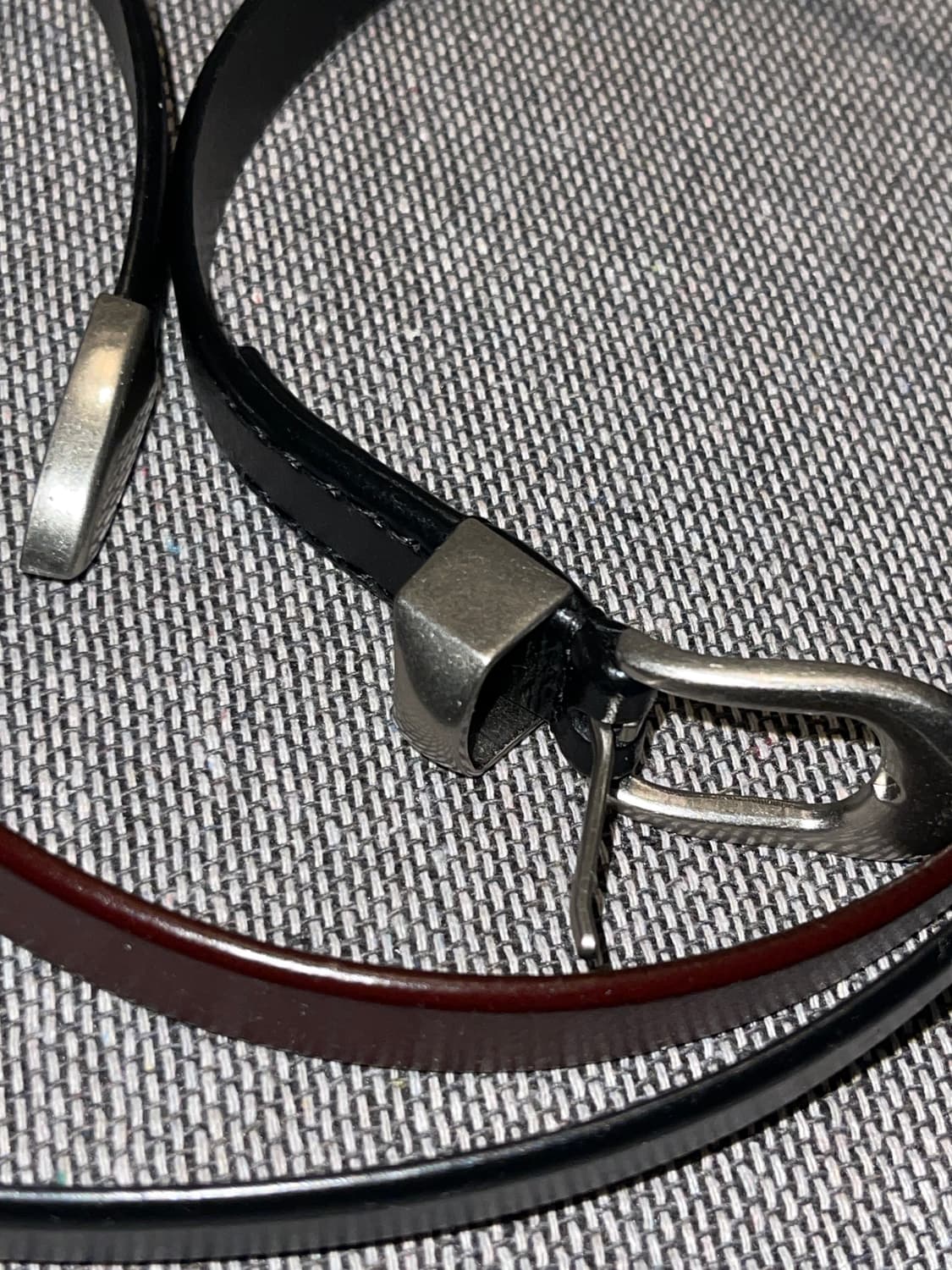 빈티지무드 버건디 소가죽벨트 상품이미지4