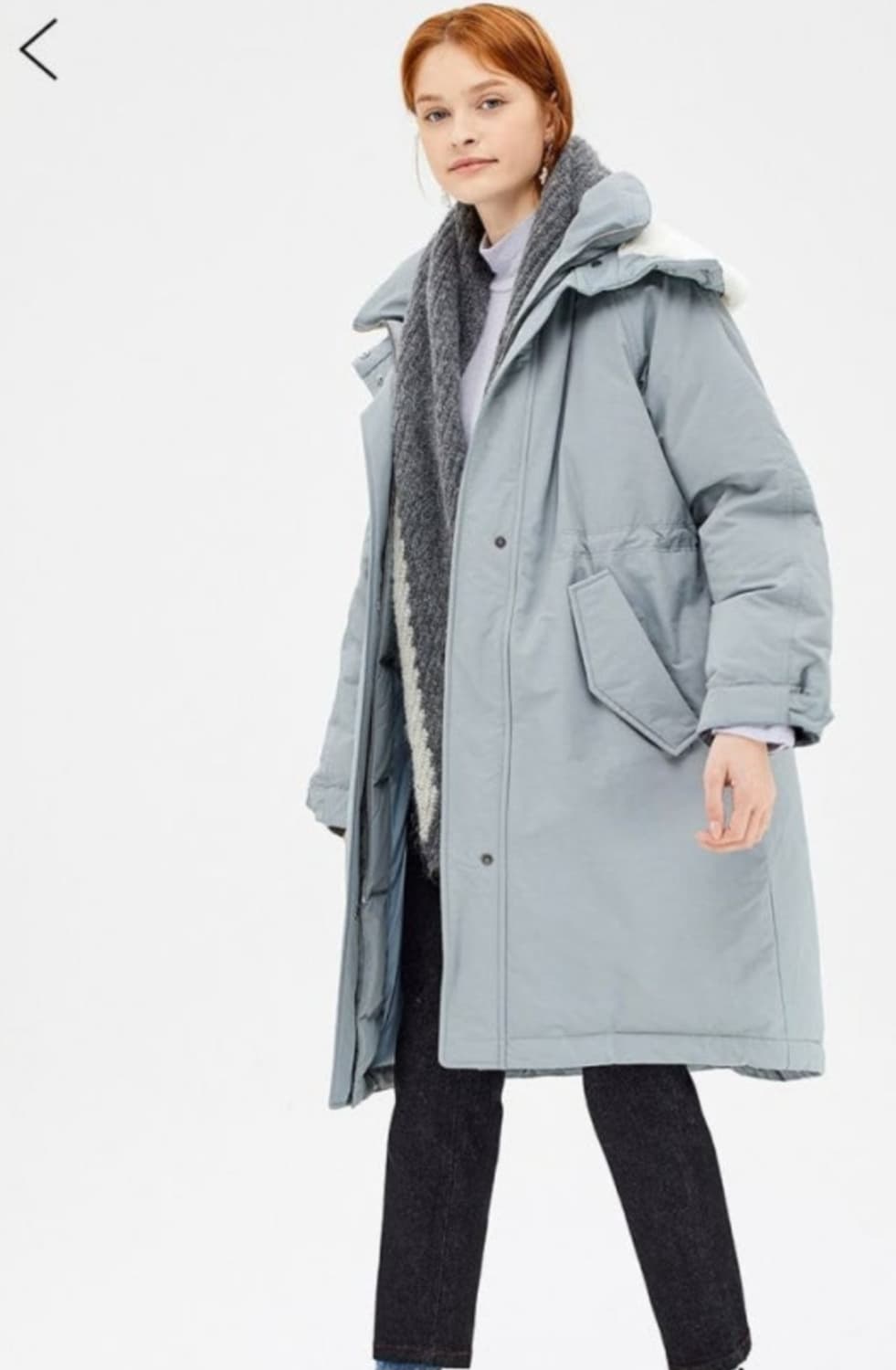 SJSJ 하이넥 퍼 헝가리구스다운 패딩 61사이즈 상품이미지1