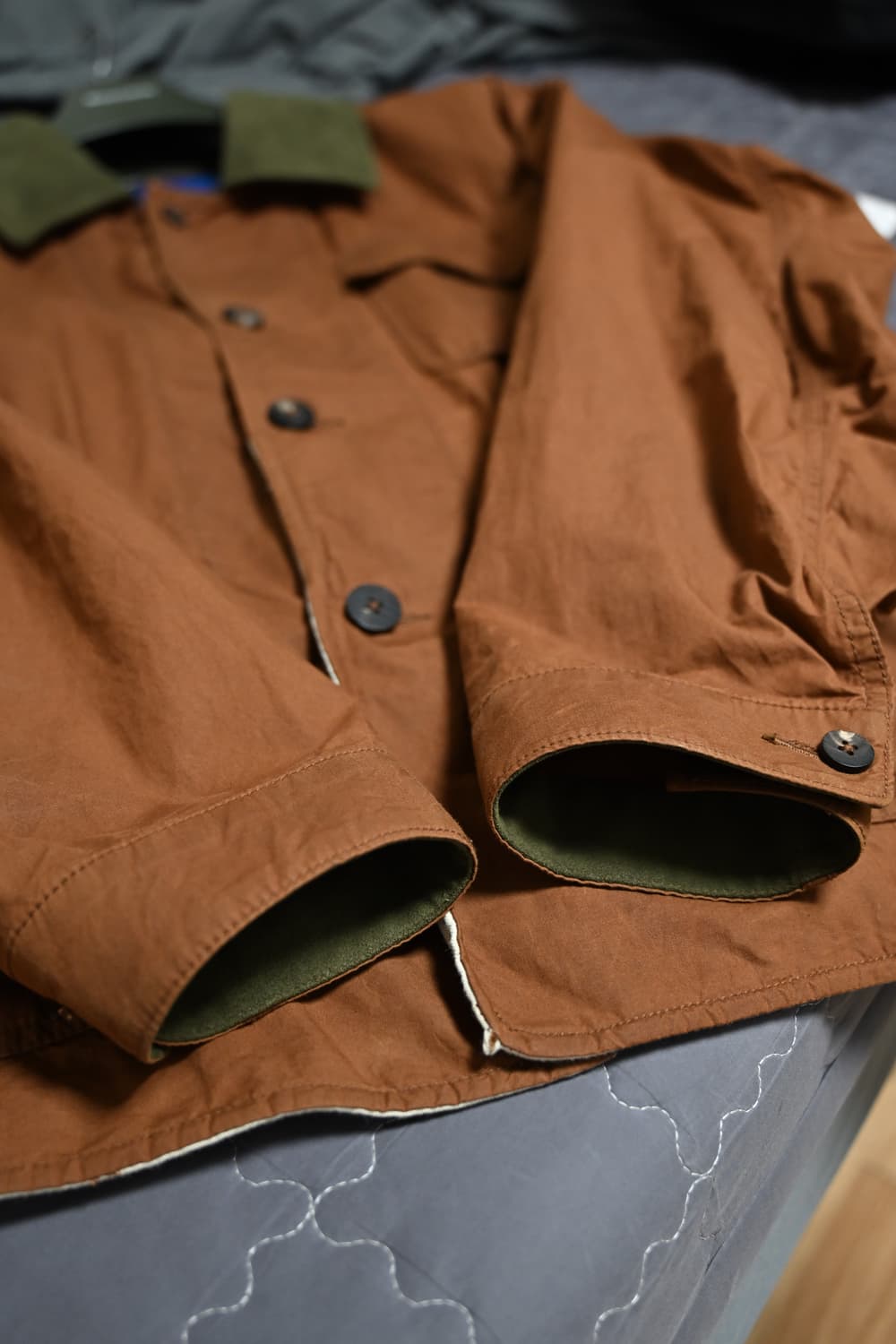 [105] 헨리코튼 FFC x 도큐먼트 왁스드 브리티시 코튼 피싱 자켓 상품이미지5