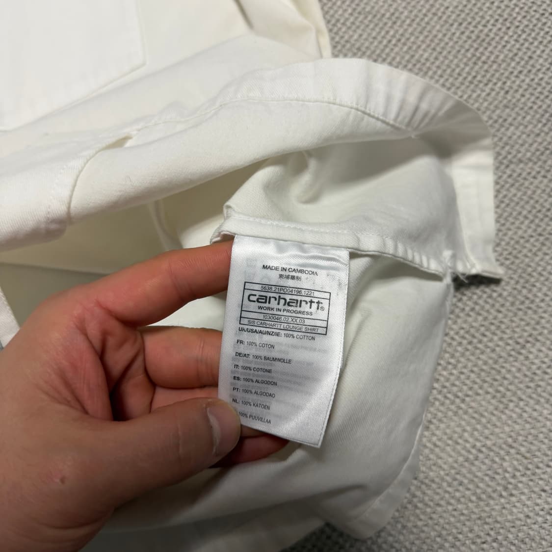 칼하트 라운지 반팔 셔츠 상품이미지4
