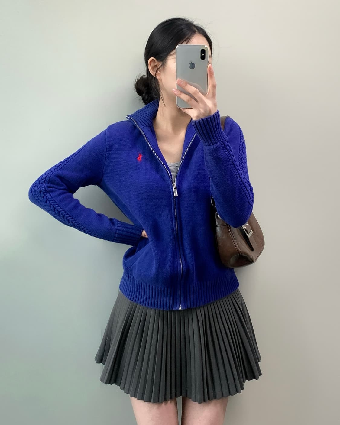 폴로 니트 집업 상품이미지2