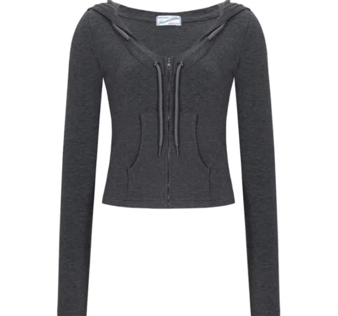 플리즈노팔로우 글렌 후디 차콜 상품이미지2