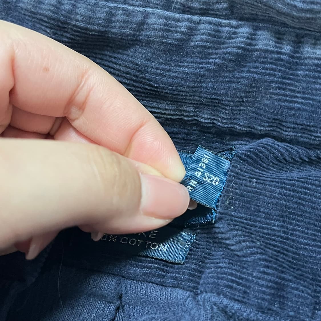 [정품] 폴로 네이비 / 그린포니 골덴 셔츠 [ XL ] 상품이미지5